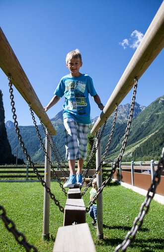 Kinderspielplatz im Alpenappart Rimlhof im Ötztal